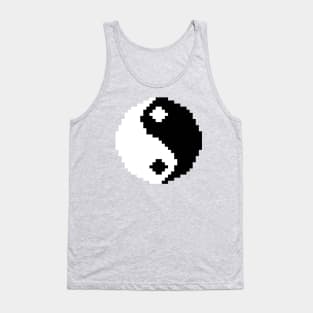 Yin Yang Pixel Art (8-bit) Tank Top